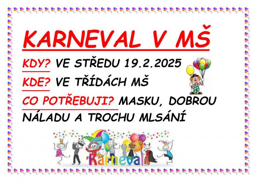 KARNEVAL v  MŠ